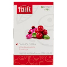 Gárdonyi Teaház gyümölcstea vörös áfonya ízesítéssel & kasvirággal 20 filter 40 g