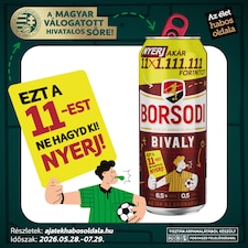 Borsodi Bivaly minőségi világos sör 6,5% 0,5 l