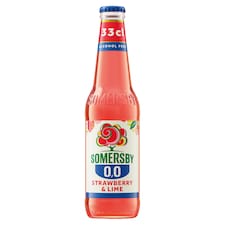 Somersby Strawberry & Lime alkoholmentes szénsavas ital eper és lime ízesítéssel 0,0% 330 ml