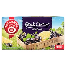 Teekanne World of Fruits fekete ribizli- és citromízesítésű gyümölcstea keverék 20 filter 50 g