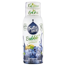 FruttaMax Bubble¹² áfonya ízű vegyes gyümölcsszörp cukorral és édesítőszerekkel 500 ml