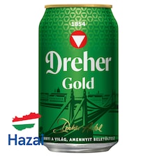 Dreher Gold minőségi világos sör 5% 0,33 l