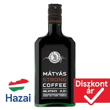 Mátyás Strong Coffee kávés keserű likőr 37% 0,5l