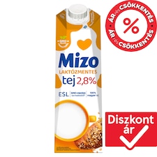Mizo ESL félzsíros laktózmentes tej 2,8% 1 l