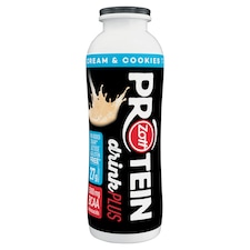 Zott Protein Drink Plus UHT, laktózmentes, tejszínes és keksz ízű ital édesítőszerekkel 250 ml