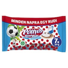 Pöttyös Túró Rudi natúr túródesszert tejes bevonattal 7 x 30 g (210 g)