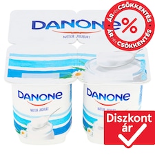 Danone élőflórás natúr joghurt 4 x 130 g