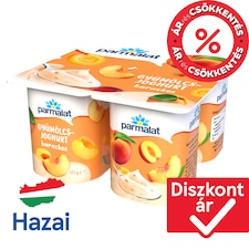 Parmalat barackos gyümölcsjoghurt 4 x 125 g