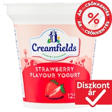 Creamfields zsírszegény eperízű joghurt 125 g