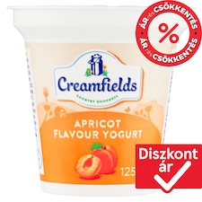 Creamfields zsírszegény sárgabarackízű joghurt 125 g