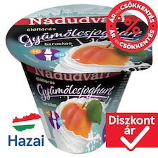 Nádudvari élőflórás, barackos, zsírszegény gyümölcsjoghurt 125 g