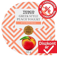 Greek Style zsíros őszibarackos joghurt 125 g