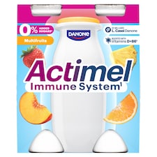 Danone Actimel vegyes gyümölcsízű sovány joghurtalapú ital  B6- és D-vitaminnal 4 x 100 g (400 g)