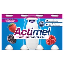 Danone Actimel zsírszegény, élőflórás, erdei gyümölcsízű joghurtalapú ital 8 x 100 g (800 g)