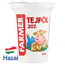 Farmer tejföl 20% 330 g