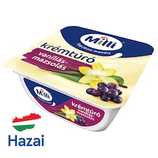 Milli vaníliás-mazsolás krémtúró 90 g