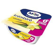 Milli vaníliás krémtúró hozzáadott cukor nélkül, édesítőszerekkel 90 g