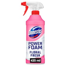 Domestos Power Foam Floral Fresh WC és fürdőszoba tisztító hab 435 ml