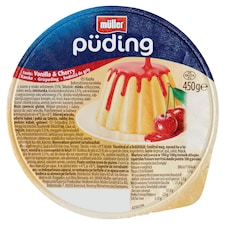 Müller grízpuding meggy ízű öntettel 450 g