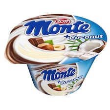 Zott Monte csokoládés és mogyorós tejdesszert kókuszos öntettel 150 g