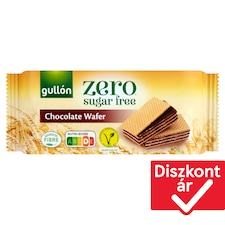 Gullón Zero kakaós ízesítésű krémmel töltött ostya édesítőszerrel, cukormentes 60 g
