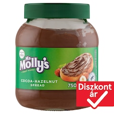 Ms Molly's kakaós-mogyorós kenhető krém 750 g