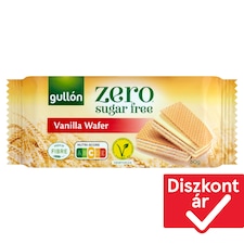 Gullón Zero vanília ízesítésű krémmel töltött ostya édesítőszerrel, cukormentes 60 g