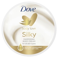 Dove Silky kényeztető testápoló krém minden bőrtípusra 300 ml
