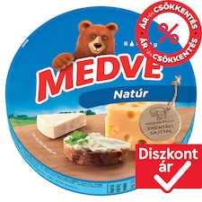 Medve natúr kenhető, zsíros ömlesztett sajt 8 x 17,5 g (140 g)
