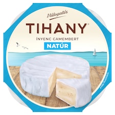 Tihany Válogatás Ínyenc Camembert natúr, zsírdús lágy sajt 120 g