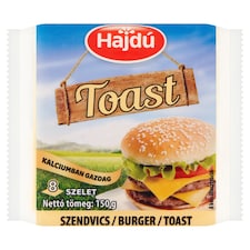 Hajdú Toast félzsíros ömlesztett sajt 8 db 150 g