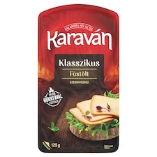 Karaván szeletelt füstölt zsíros ömlesztett sajt 125 g