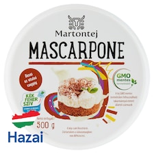 Martontej Mascarpone tejszínes zsírdús krémsajt 500 g
