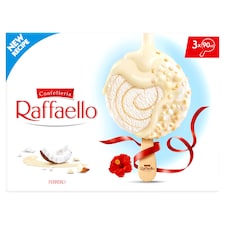 Raffaello kókuszízű jégkrém mandulás krémmel töltve roppanós kókuszízű bevonattal 190,5 g