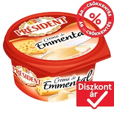 Président Creme d'Emental zsíros kenhető ömlesztett sajtkrém 125 g