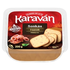 Karaván sonkás füstölt, zsíros, vágható ömlesztett sajt 200 g