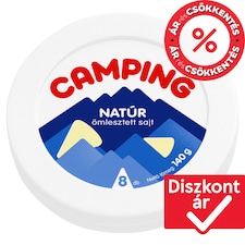 Camping natúr ömlesztett sajt 8 db 140 g