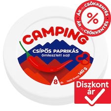 Camping csípős paprikás ömlesztett sajt 8 db 140 g