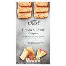 Finest leveles tésztából készült vajas keksz félzsíros kemény Gouda és Edam sajtokkal 90 g