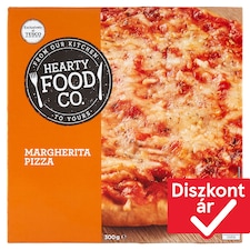 Hearty Food Co. gyorsfagyasztott pizza reszelt edámi és mozzarella sajttal 300 g