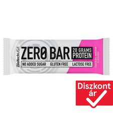 BioTechUSA Zero Bar csokoládé-marcipán ízű fehérjeszelet édesítőszerekkel 50 g