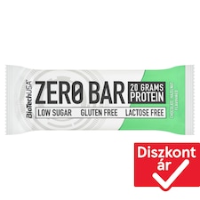 BioTechUSA Zero Bar csokoládé-mogyoró ízű fehérjeszelet édesítőszerrel 50 g