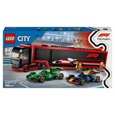 LEGO City 60445 F1-es kamion, RB20 és AMR24 F1-es autókkal