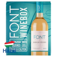 Font Kunsági Cserszegi Fűszeres fehér száraz bor 12% 3 l