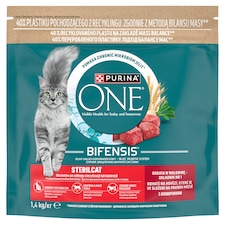 Purina One Sterilcat marhában és búzában gazdag száraz macskaeledel 1,4 kg