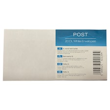 DL méretű fehér boríték LA/4 (110 x 220 mm) öntapadós 20 db