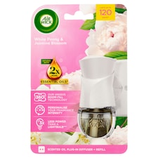 Air Wick Fehér Bazsarózsa és Jázminvirág elektromos légfrissítő készülék & utántöltő 19 ml