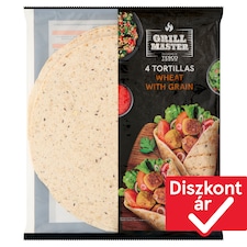 Grill Master búza tortilla lenmaggal és aztékzsályamaggal 4 x 62,5 g (250 g)