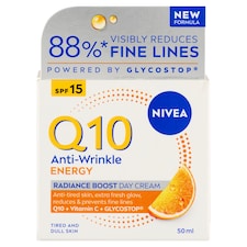 NIVEA Q10 Energy ránctalanító nappali arckrém fáradt fakó bőrre SPF 15 50 ml