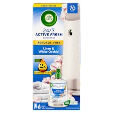 Air Wick Active Fresh Pamut és Fehér Orchidea készülék és utántöltő 228 ml